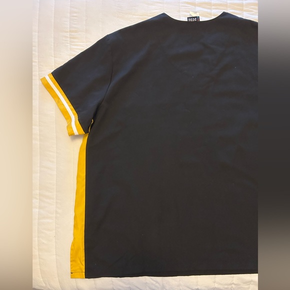 Scrub Dudz V-Neck University of MO MU Black Scrub Top Sz 2X - Picture 12 of 14